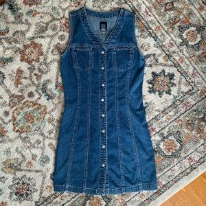 VINTAGE GAP DENIM BUTTON UP DRESS